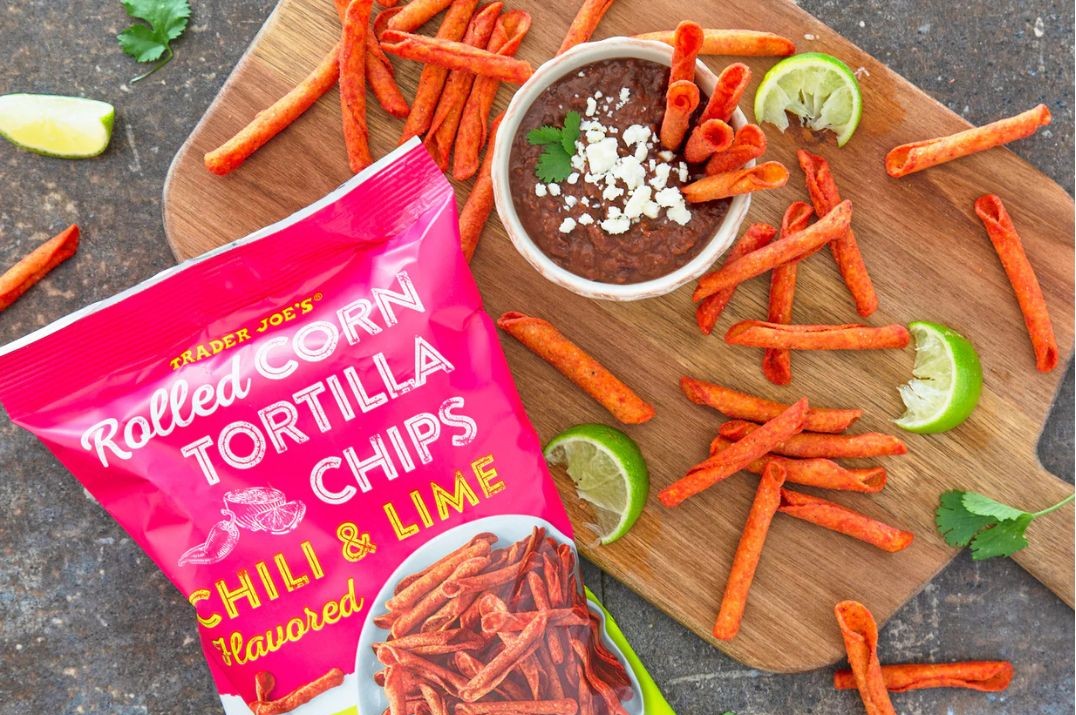 Chili & Lime Flavored Rolled Corn Tortilla Chips