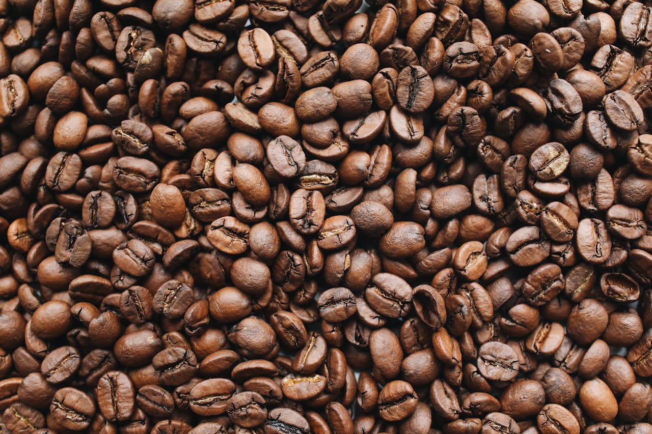 Coffee Beans And Ground Coffee