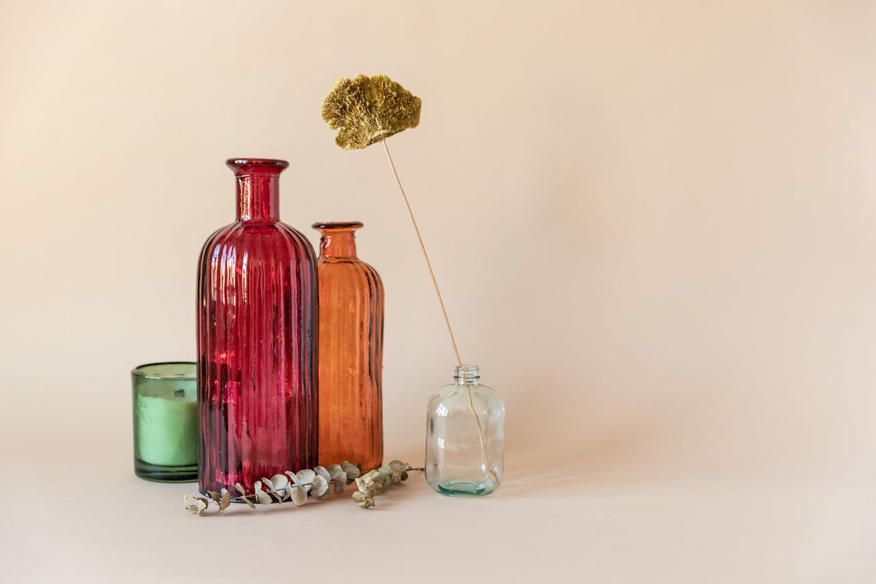 Glass Vases As Lantern Style Accents